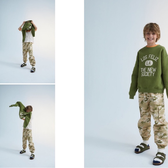 NWT THE NEW SOCIETY Newburry sweatshirt | Khaki size 3 Yrs - Picture 11 of 11